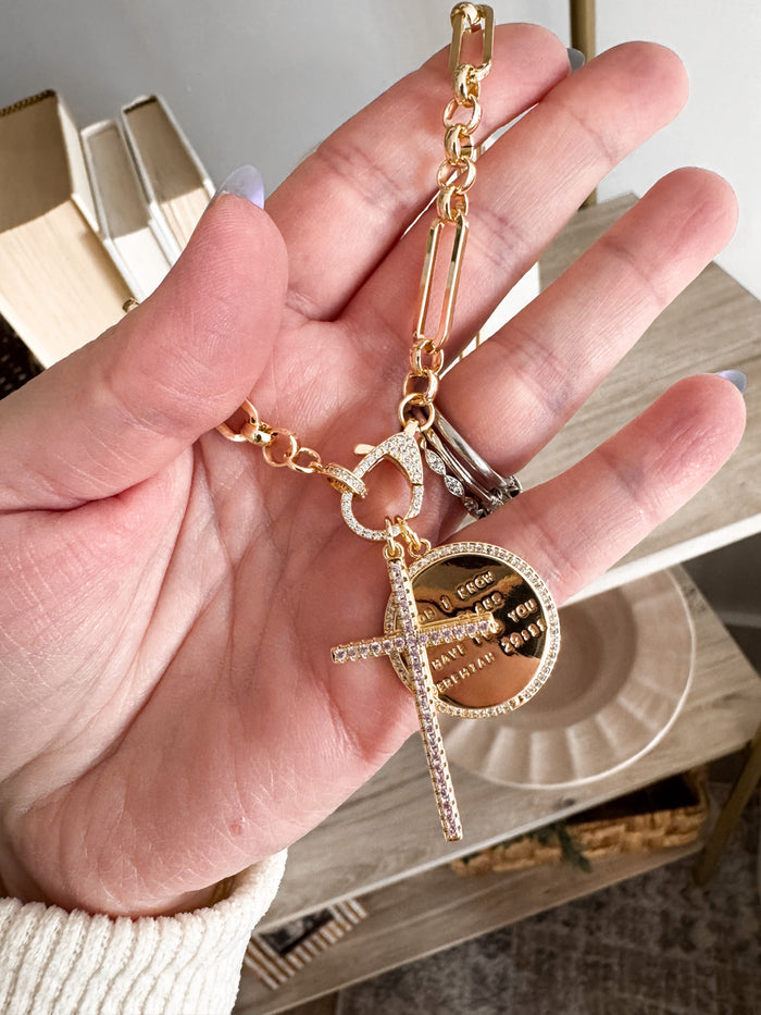 Jeremiah 29:11 Cross Necklace