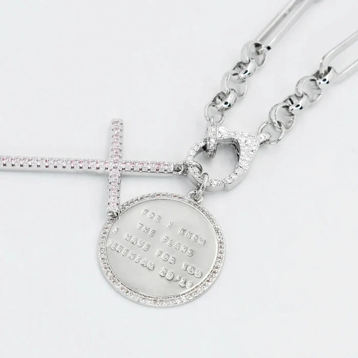 Jeremiah 29:11 Cross Necklace