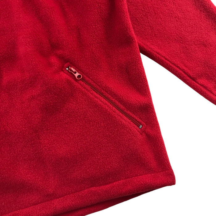 Jerzees men's size XS red plain half zip fleece