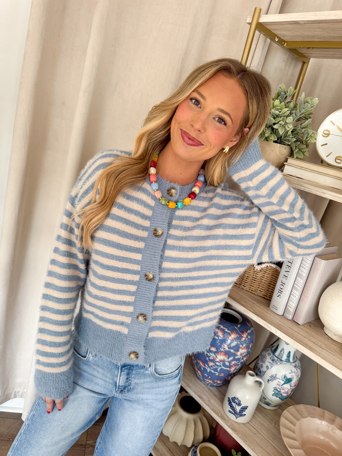Blu Pepper Jeslyn Button Up Stripe Cardigan – women's cardigan