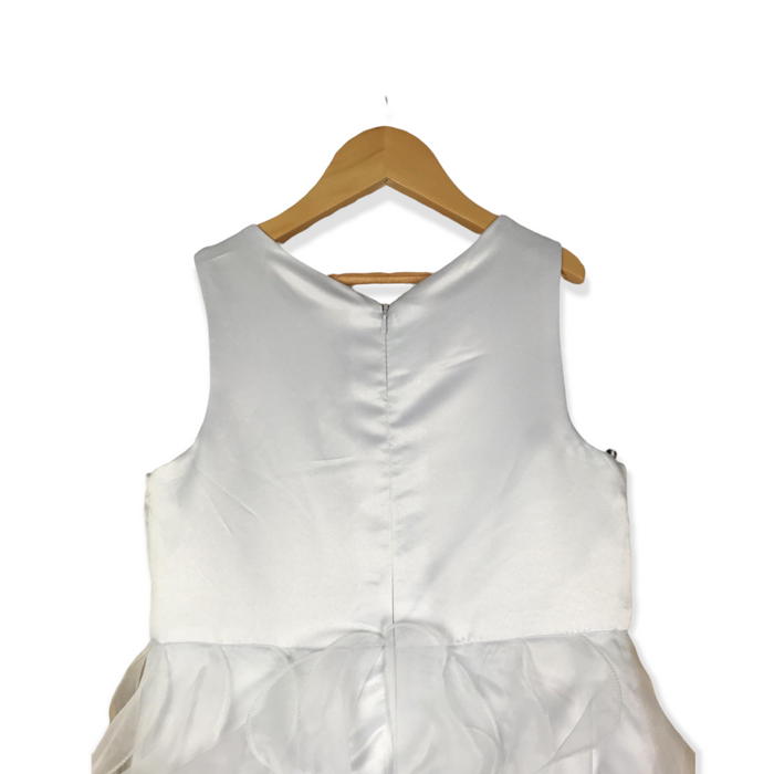 JJ's House 11-12 years white tulle layered formal dress