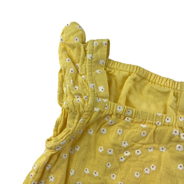 John Lewis 10-11 years yellow floral cropped top