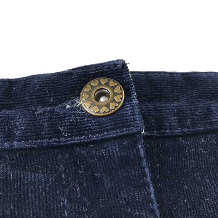 John Lewis Skirt Age 6 Navy Blue Corduroy