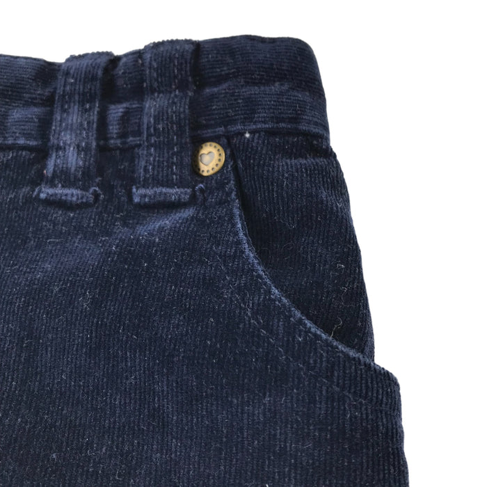 John Lewis Skirt Age 6 Navy Blue Corduroy