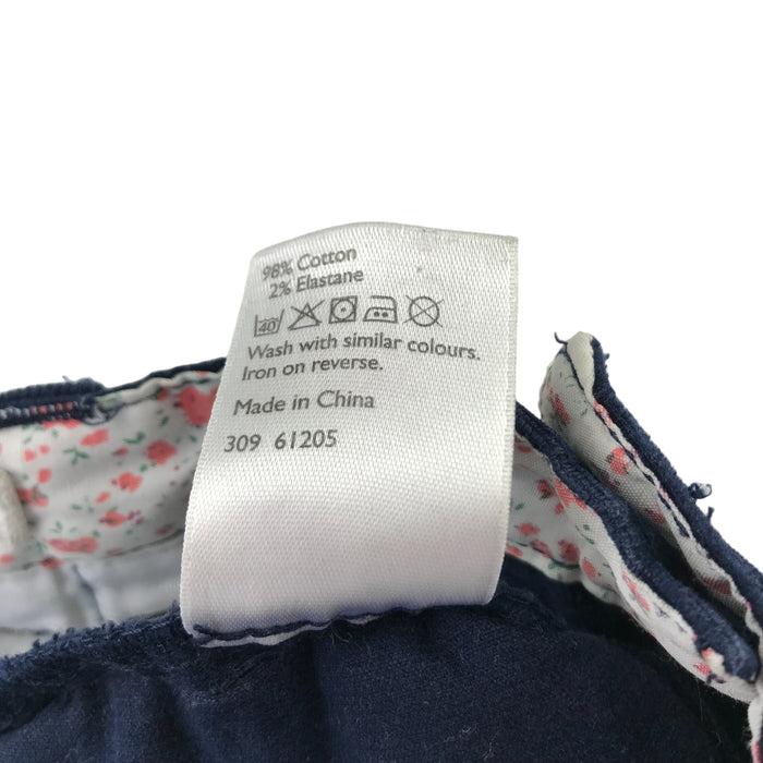 John Lewis Skirt Age 6 Navy Blue Corduroy