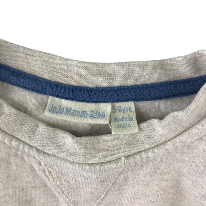Jojo Maman Bebe 5-6 years grey sweater walrus cotton
