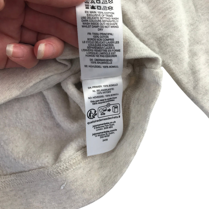 Jojo Maman Bebe 5-6 years grey sweater walrus cotton