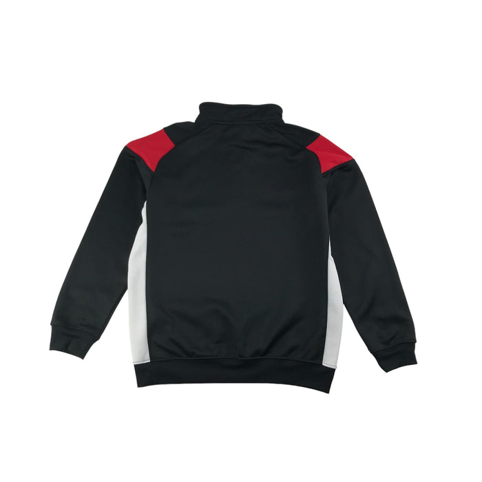 Joma 11-12 years black red half-zip sports top Victoria Park FC sweatshirt