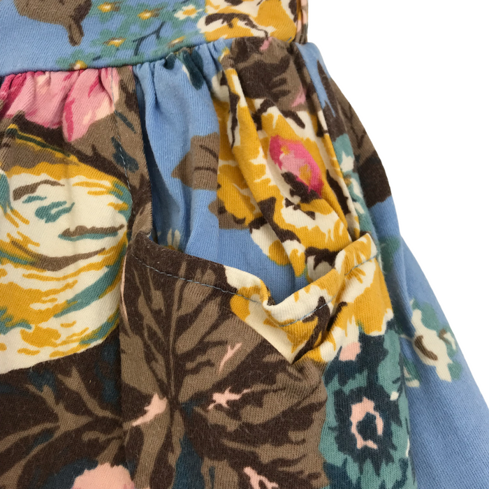 Joules 5-6 years blue floral skirt
