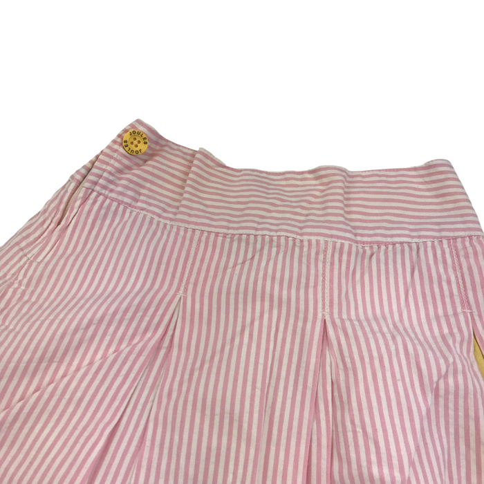 Joules 8-9 years pink stripy floral skirt