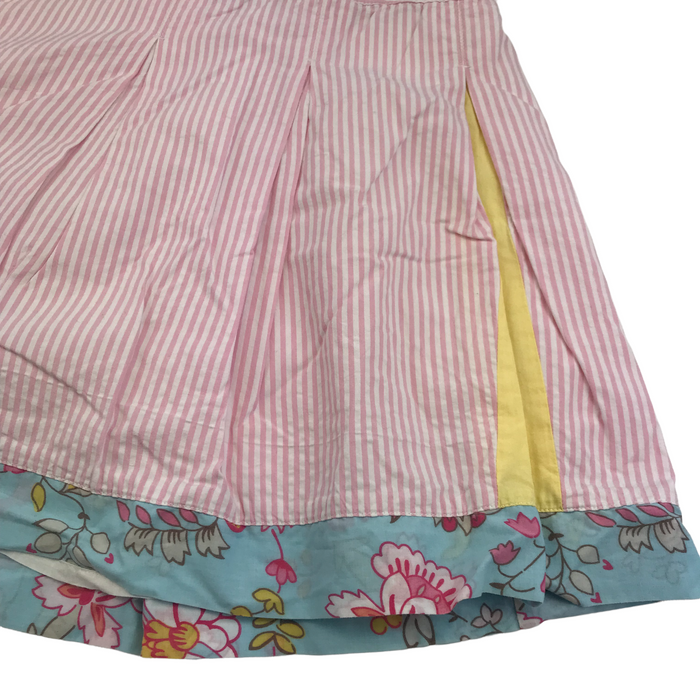 Joules 8-9 years pink stripy floral skirt