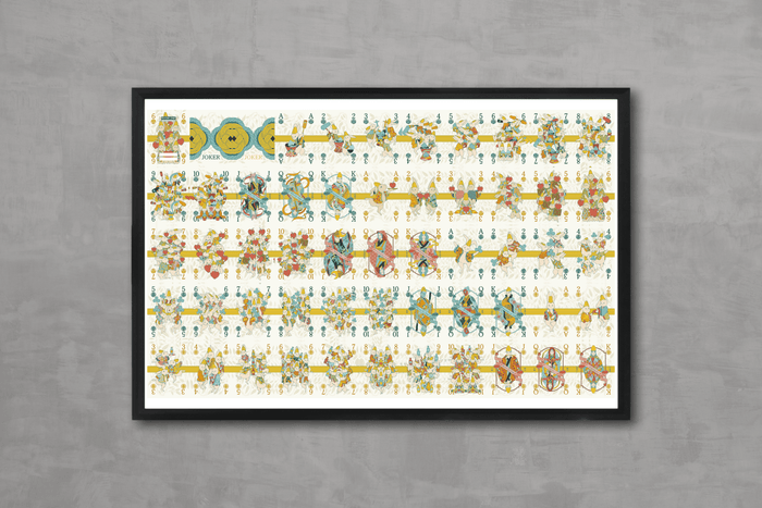 Kamiarizuki Playing Cards - Uncut Sheet