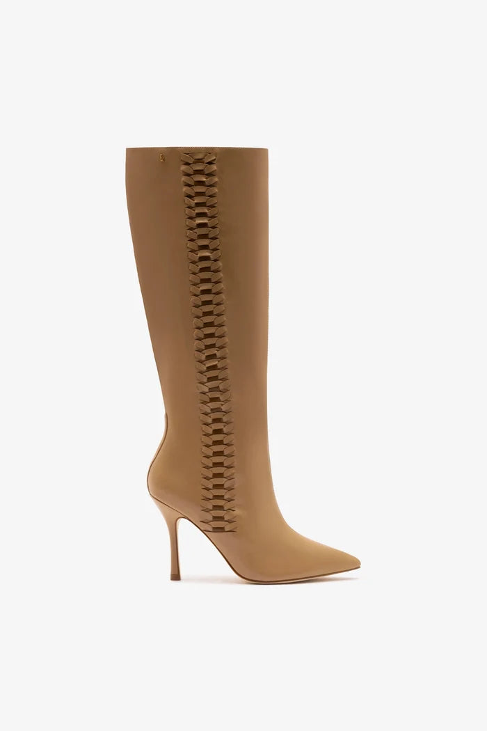 Kate Boot In Peanut Leather Boot Larroudé