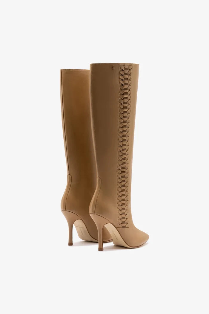 Kate Boot In Peanut Leather Boot Larroudé