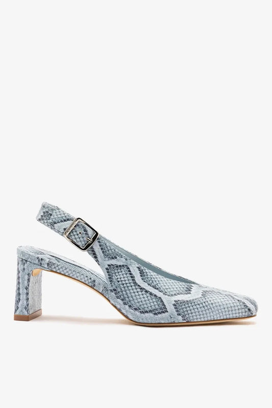 Katie Pump Maya Python Leather Pump Larroudé
