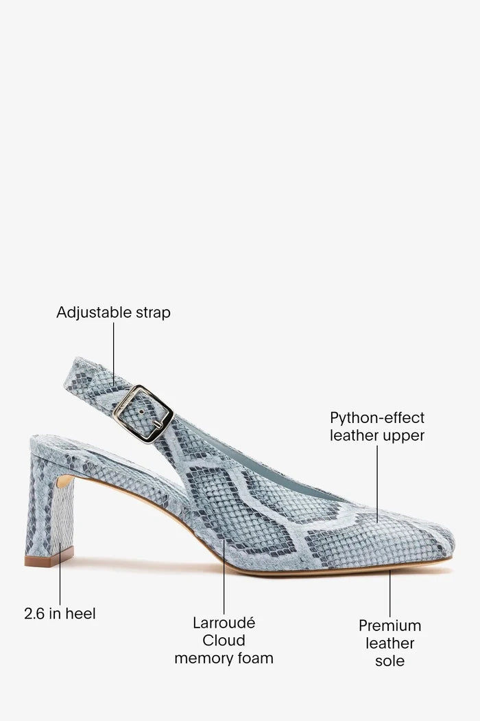 Katie Pump Maya Python Leather Pump Larroudé