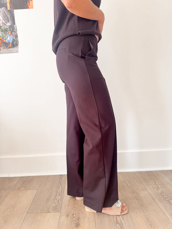 Liverpool Kayla Truffle Pull On Wide Leg Trouser – women's trousers
