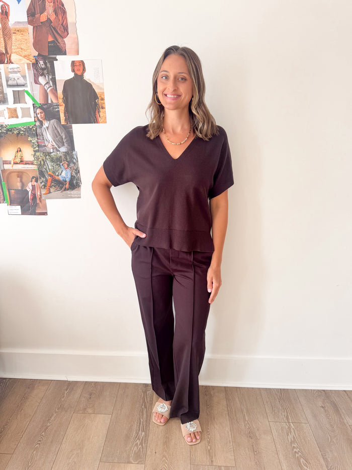 Liverpool Kayla Truffle Pull On Wide Leg Trouser – women's trousers