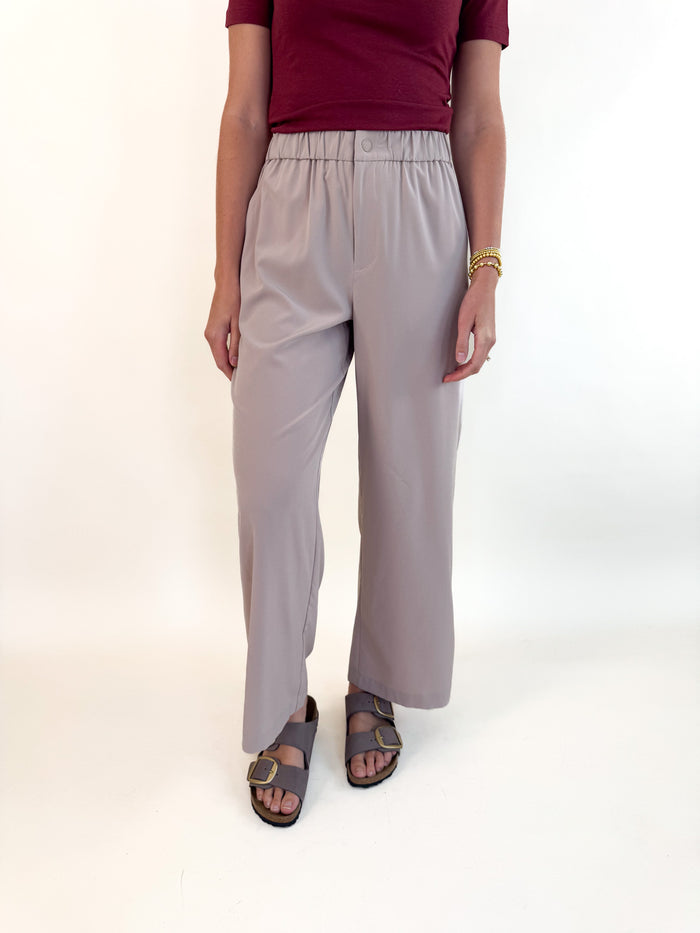 Kayson Simply Taupe Wide Leg Bottom