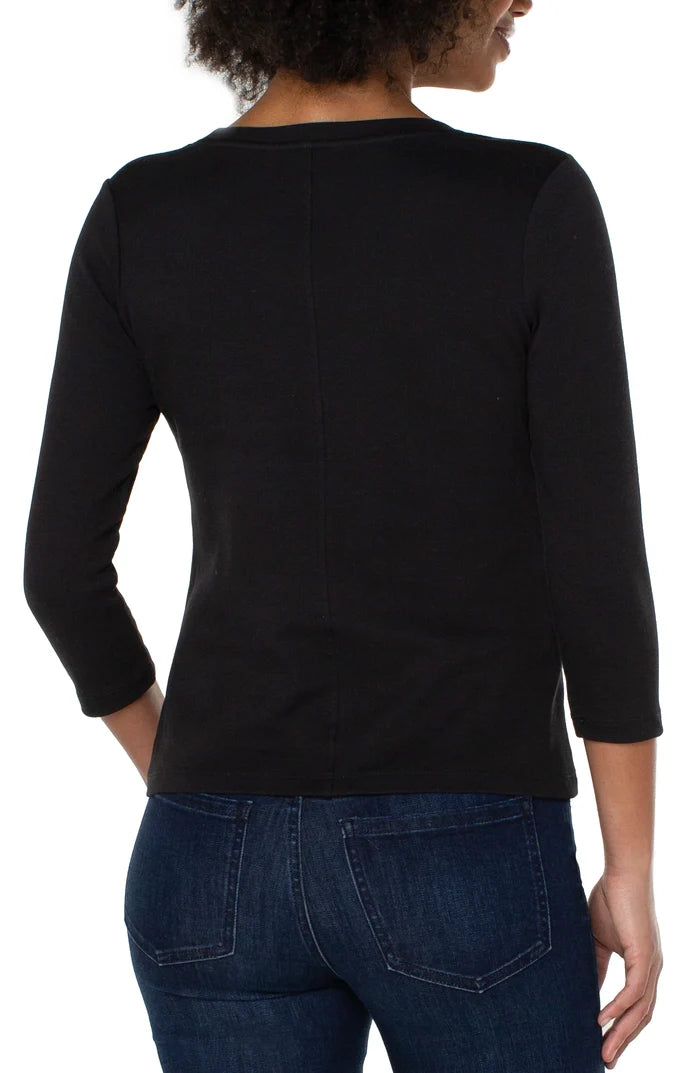 Kennedy 3/4 Sleeve Scoop Neck Top