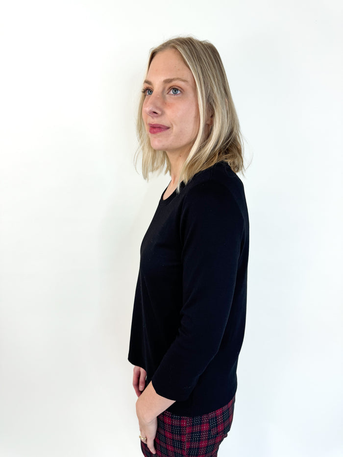 Kennedy 3/4 Sleeve Scoop Neck Top