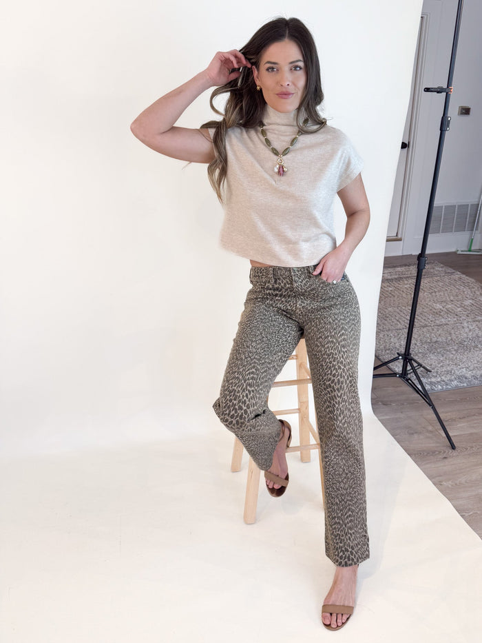 Kennedy Straight Leg Khaki Denim