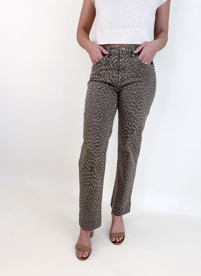 Kennedy Straight Leg Khaki Denim