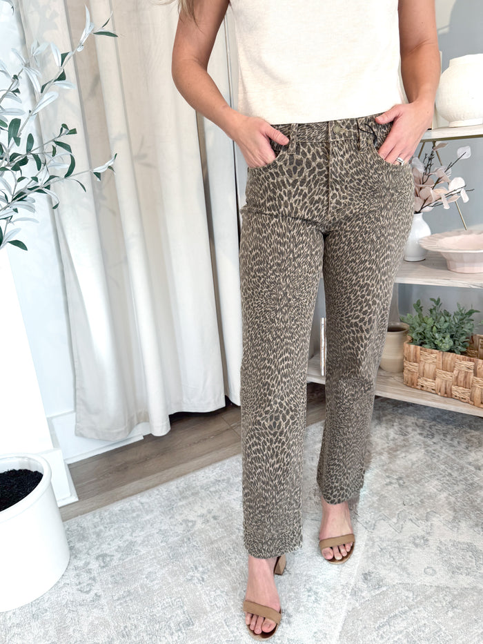 Kennedy Straight Leg Khaki Denim