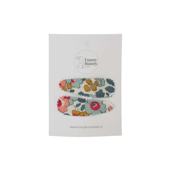Funny Bunny Kids Kids Liberty Hair Clips - Imogen (2pc) | Koop.co.nz
