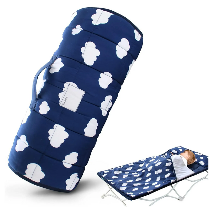 Kids Travel Friendly Preschool Daycare Nap Mat with Pillow