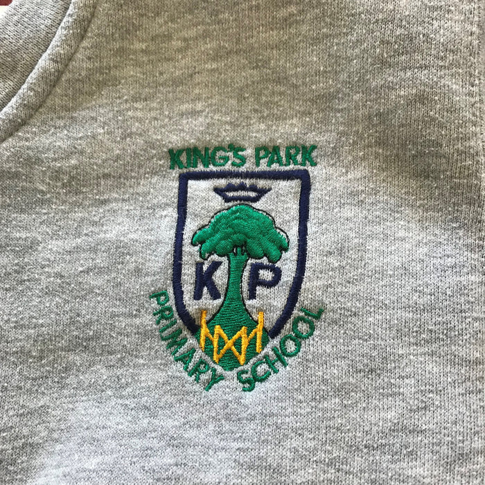 Kings Park Primary Light Grey V-neck Jersey