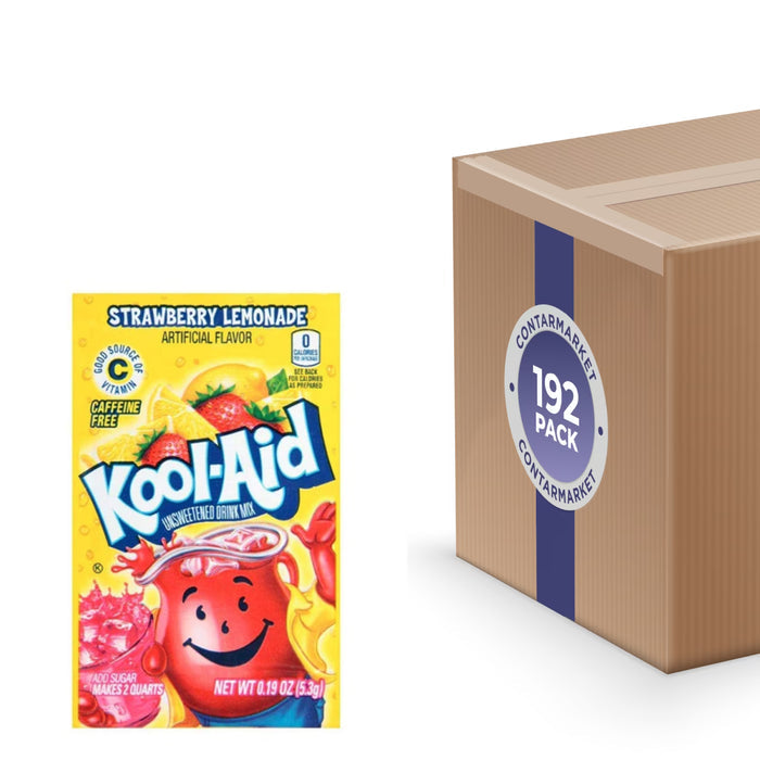Kool-Aid Strawberry Lemonade Powdered Drink Mix 0.19 oz - 192 Pack