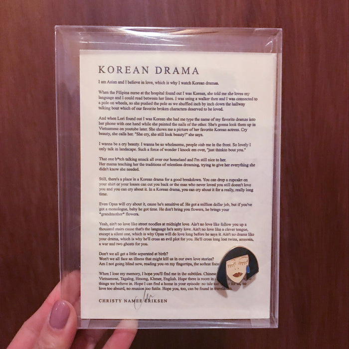 Korean Drama (Pin + Poem Pack)