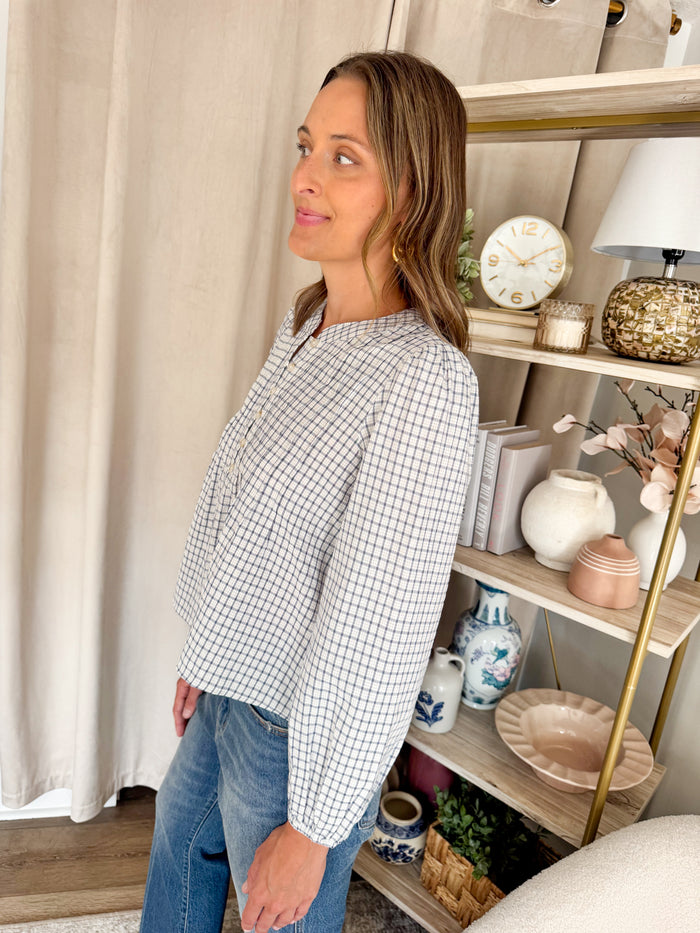 Blu Pepper Krista Pintuck Blouse – women's blouse