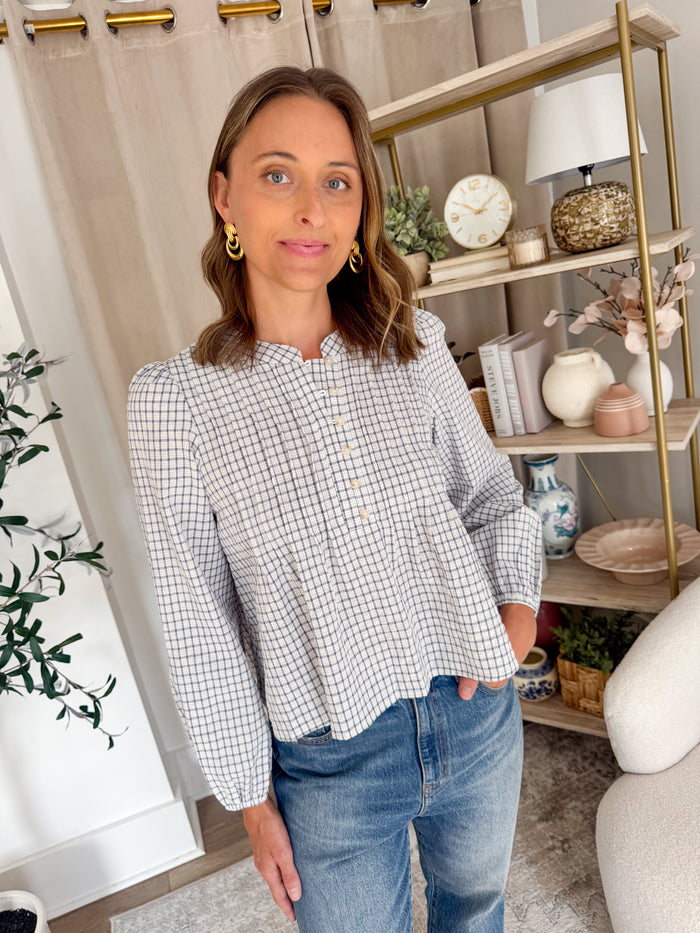 Blu Pepper Krista Pintuck Blouse – women's blouse