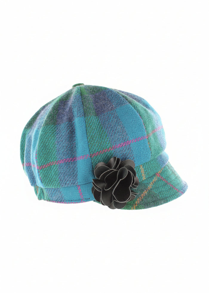 Ladies Mucros Newsboy | Multi Check
