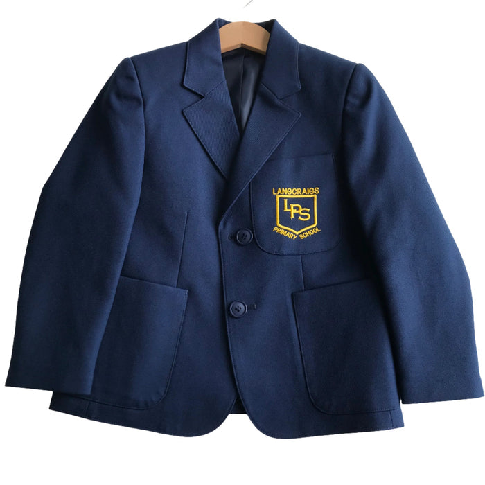 Langcraigs primary boys navy school blazer