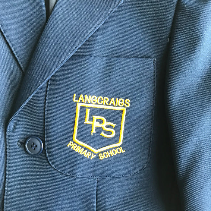 Langcraigs primary boys navy school blazer
