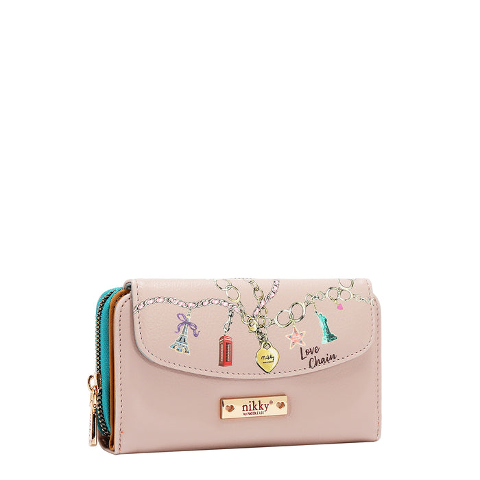 LARGE FLAP ZIP-AROUND WALLET