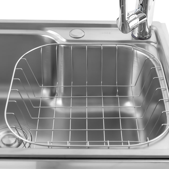 Large Stainless Steel Freestanding Laundry Room Utility Sink