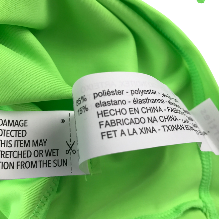 Preloved kids green swimwear top