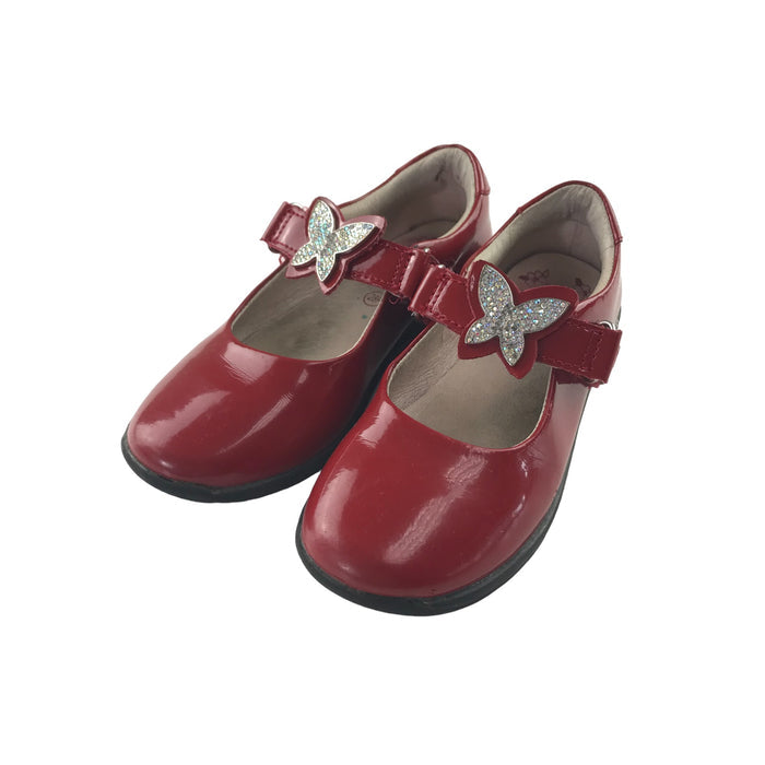 Lelli Kelly size UK 10 (jr) red flat pumps shoes