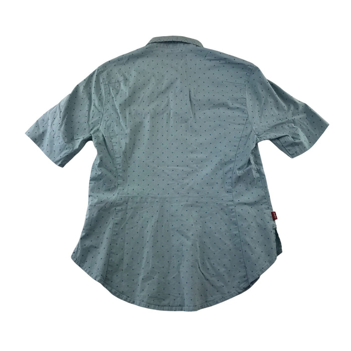 Levi's 12-14 years light blue short sleeve with stars buttoned shirt