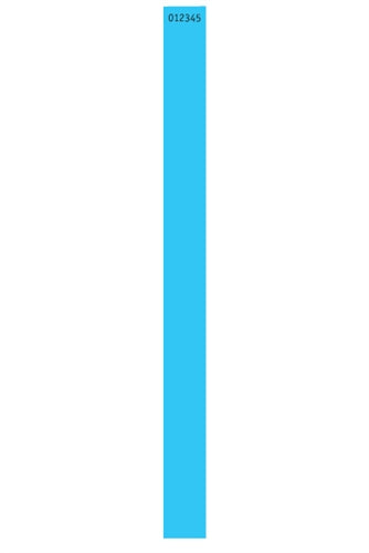 Light Blue Non-Expiring Tyvek Wristband - 06853