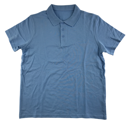 Light blue unisex school polo shirt