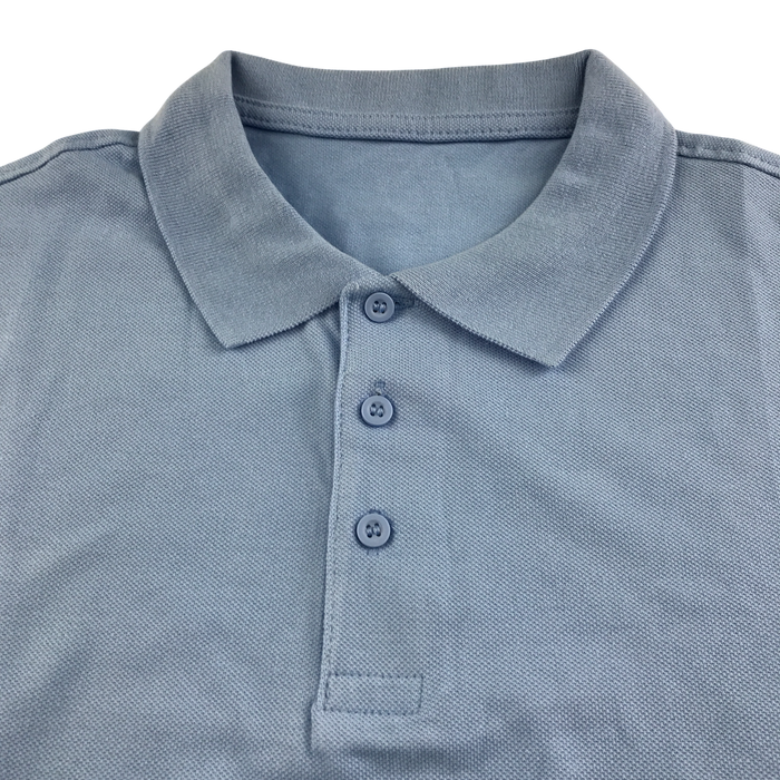 Light blue unisex school polo shirt