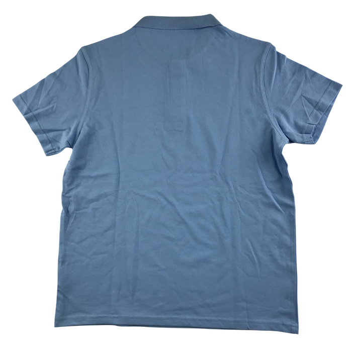 Light blue unisex school polo shirt