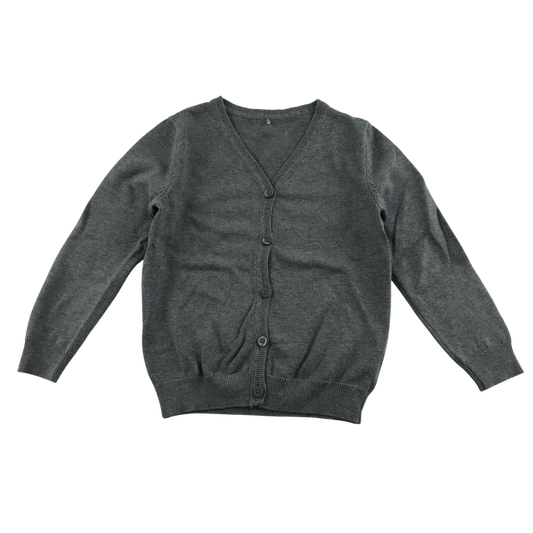 Light grey girls plain school cardigan