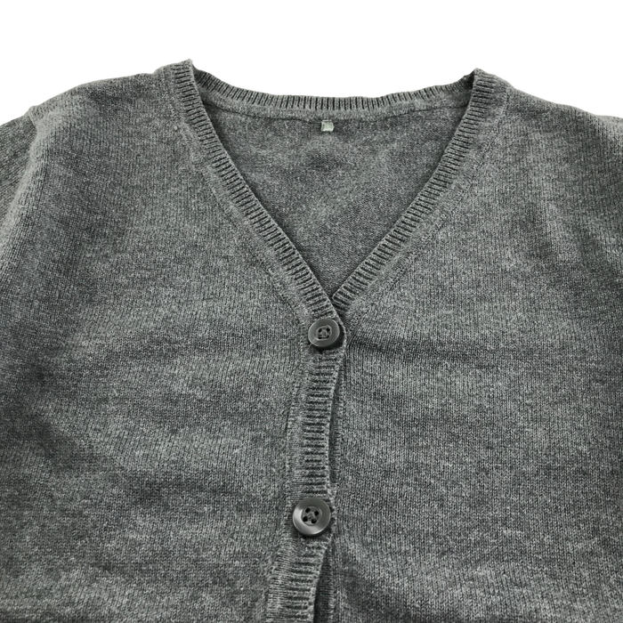 Light grey girls plain school cardigan