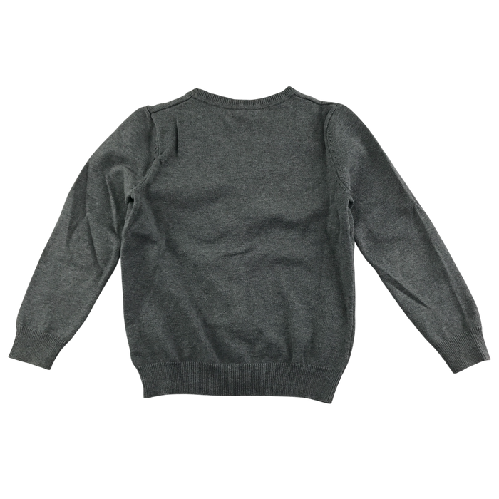 Light grey girls plain school cardigan